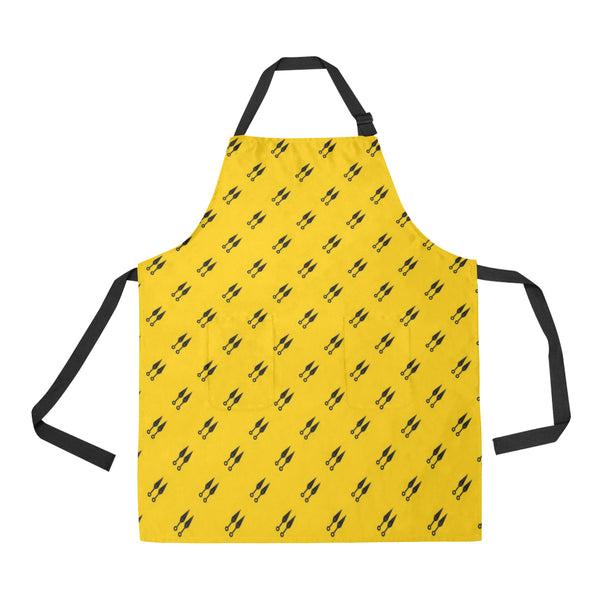 Ninja Weapon Pattern Adjustable Apron - Yliana