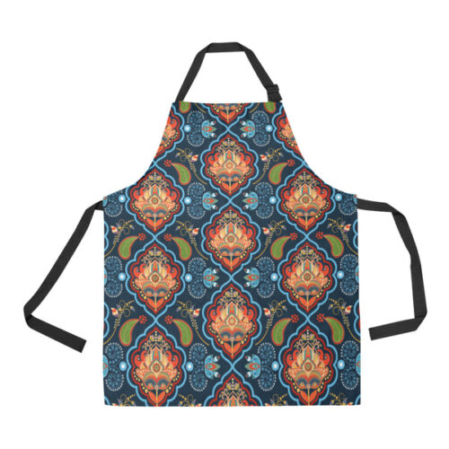 Indian Traditional Pattern Adjustable Apron - Yliana