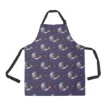 Sleeping Sea Lion Pattern Adjustable Apron - Yliana