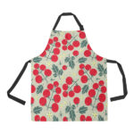 Hand Drawn Tomato Pattern Adjustable Apron - Yliana