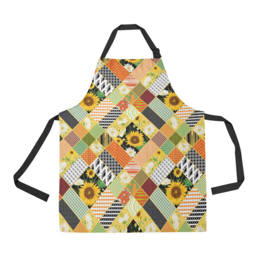 Sunflower Pattern Adjustable Apron - Yliana