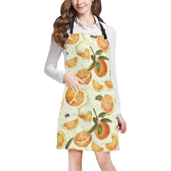 Orange Pattern Adjustable Apron - Yliana