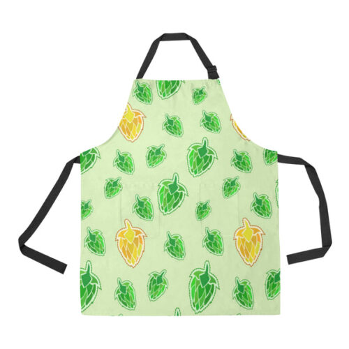 Hop Graphic Decorative Pattern Adjustable Apron - Yliana