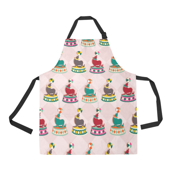 Colorful Sea Lion Pattern Adjustable Apron - Yliana