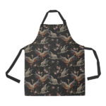 Japanese Crane Pattern Background Adjustable Apron - Yliana