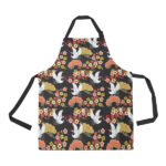 Japanese Crane Pattern Adjustable Apron - Yliana
