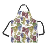 Grape Pattern Adjustable Apron - Yliana