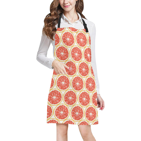 Sliced Grapefruit Pattern Adjustable Apron - Yliana