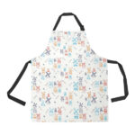 Hand Drawn Windmill Pattern Adjustable Apron - Yliana