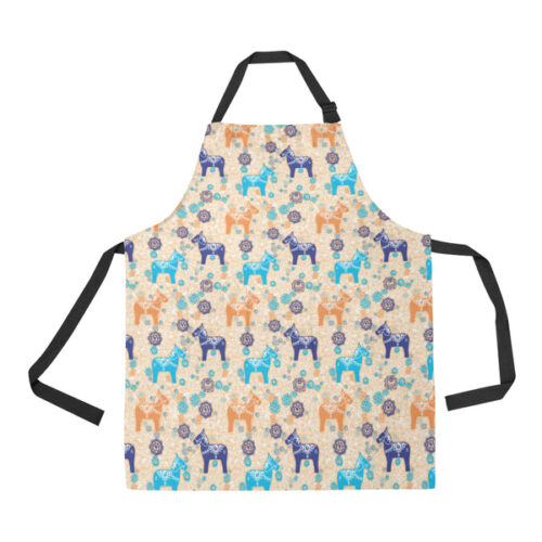 Cute Horse Pattern Adjustable Apron - Yliana