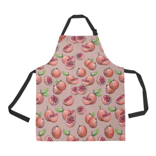 Grapefruit Pattern Background Adjustable Apron - Yliana