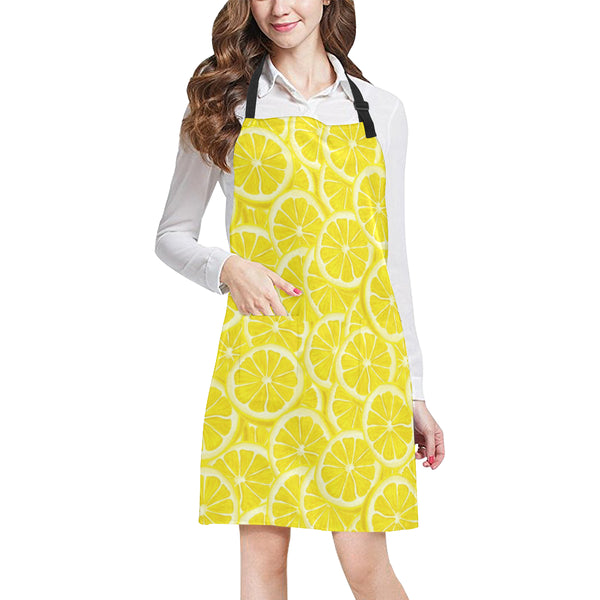 Sliced Lemon Pattern Adjustable Apron - Yliana