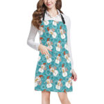 Snowman Chirstmas Pattern Adjustable Apron - Yliana