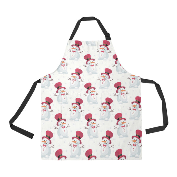 Cute Snowman Pattern Adjustable Apron - Yliana