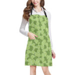 Lime Pattern Background Adjustable Apron - Yliana