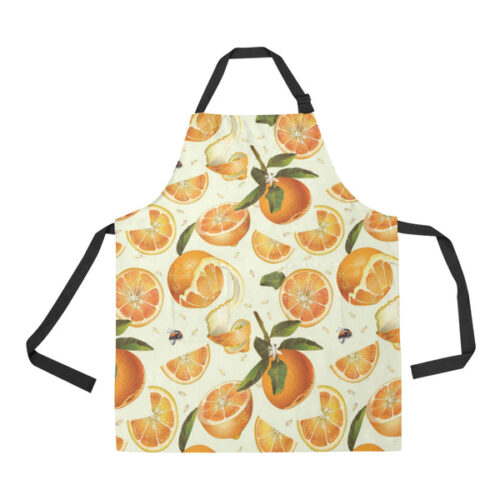 Orange Pattern Adjustable Apron - Yliana