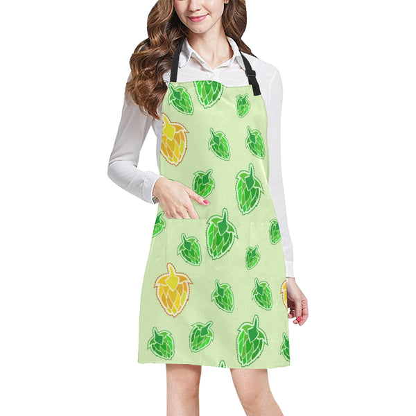 Hop Graphic Decorative Pattern Adjustable Apron - Yliana