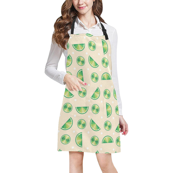 Lime Pattern Adjustable Apron - Yliana