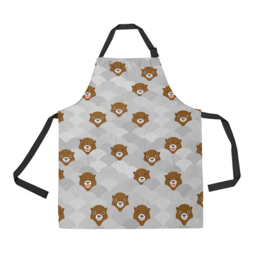 Cute Otter Pattern Adjustable Apron - Yliana