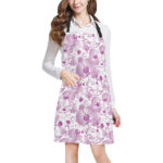 Orchid Pattern Adjustable Apron - Yliana