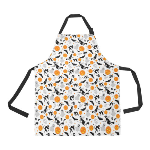 Halloween Pattern Adjustable Apron - Yliana