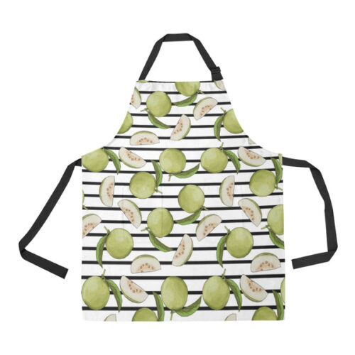 Guava Pattern Stripe background Adjustable Apron - Yliana