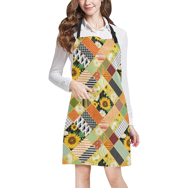Sunflower Pattern Adjustable Apron - Yliana