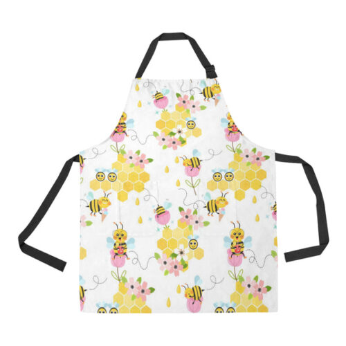 Cute Bee Pattern Adjustable Apron - Yliana