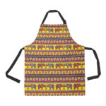 Rhino African Afro Dashiki Adinkra Kente Ethnic Mo Adjustable Apron - Yliana