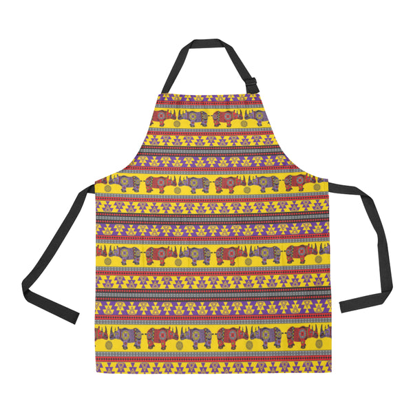 Rhino African Afro Dashiki Adinkra Kente Ethnic Mo Adjustable Apron - Yliana