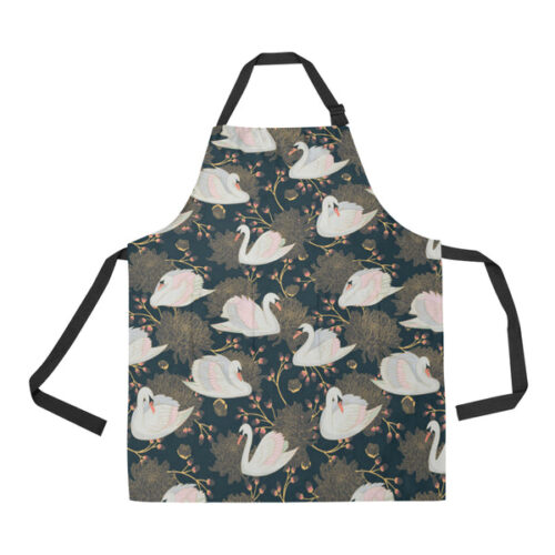 Swan Pattern Adjustable Apron - Yliana