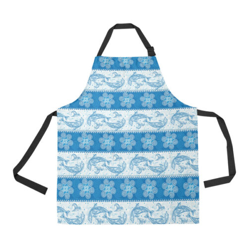 Dolphin Tribal Pattern Adjustable Apron - Yliana