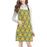 Papaya Pattern Background Adjustable Apron - Yliana