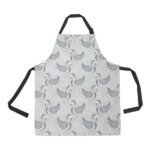 Swan Gray Pattern Adjustable Apron - Yliana