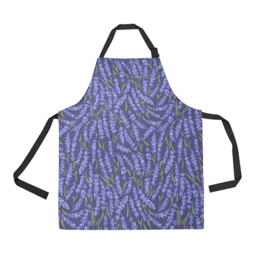 Lavender Theme Pattern Adjustable Apron - Yliana