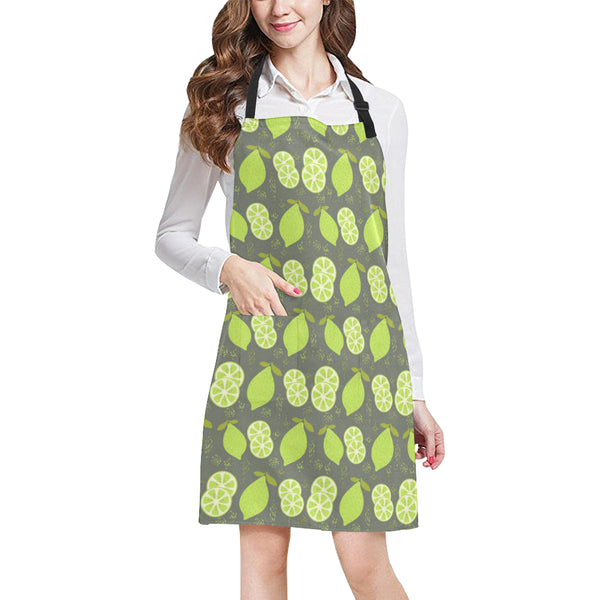 Lime Pattern Theme Adjustable Apron - Yliana