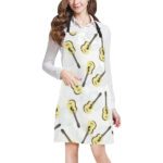 Classic Guitar Pattern Adjustable Apron - Yliana