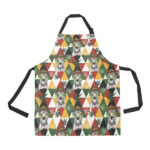 Cool Camel Leaves Pattern Adjustable Apron - Yliana