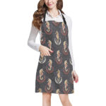 Seahorse Pattern Adjustable Apron - Yliana