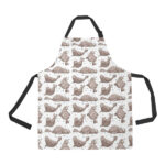 Sea Lion Pattern Background Adjustable Apron - Yliana