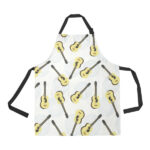 Classic Guitar Pattern Adjustable Apron - Yliana