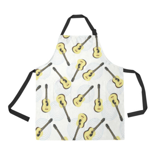 Classic Guitar Pattern Adjustable Apron - Yliana