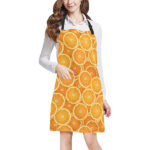Sliced Orange Pattern Adjustable Apron - Yliana