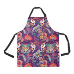 Indian Pattern Background Adjustable Apron - Yliana