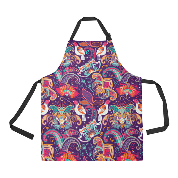 Indian Pattern Background Adjustable Apron - Yliana