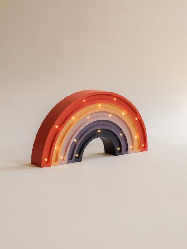 Wooden Rainbow Night Light for Kids - Wall-Mounted with Remote Control - Yliana