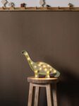 Wooden Dino Night Light for Kids - Wall-Mounted with Remote Control - Yliana
