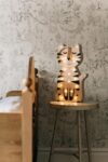 Wooden Tiger Night Light for Kids - Wall-Mounted with Remote Control - Yliana
