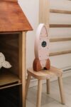 Wooden Rocket Night Light for Kids - Wall-Mounted with Remote Control - Yliana