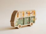 Wooden Hippie Van Night Light for Kids - Wall-Mounted with Remote Control - Yliana